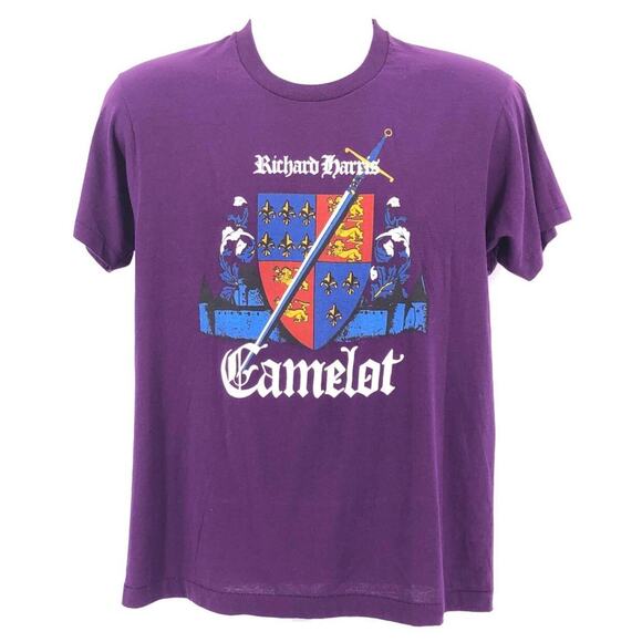 80s Richard Harris Camelot tshirt 1980s vintage - Picture 1 of 4